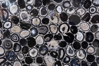 Margraf Black Agate Silver Leaf